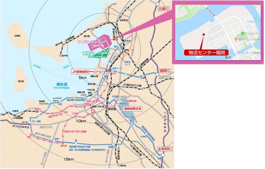 福岡県福岡市の倉庫:物流センター福岡